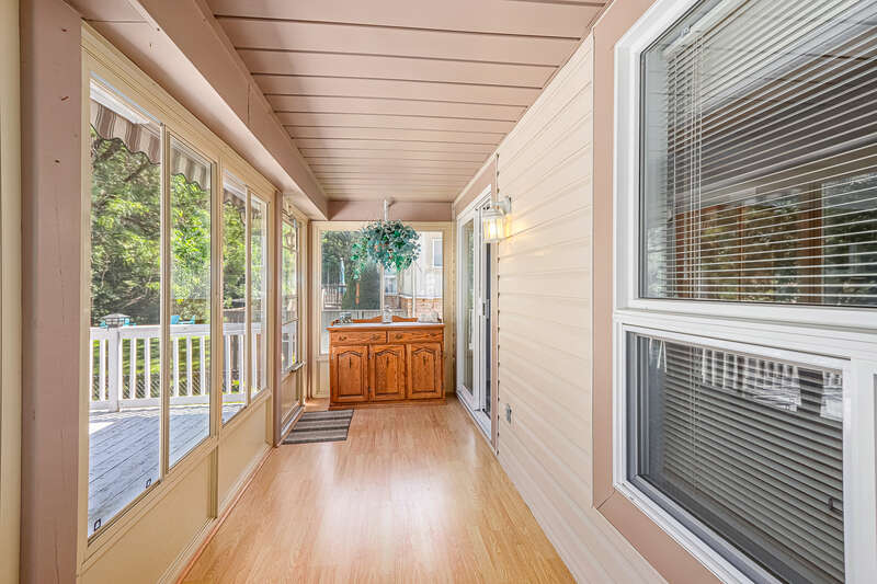 Screened porch exterior
