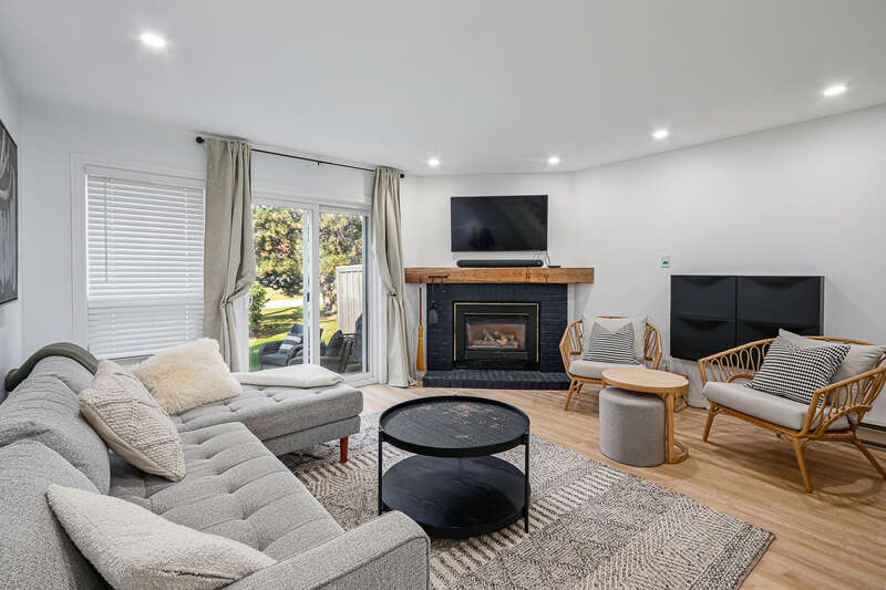 neutral colored interior living room
