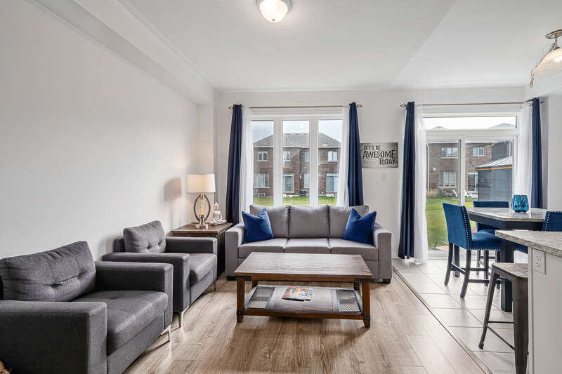 New build open living area